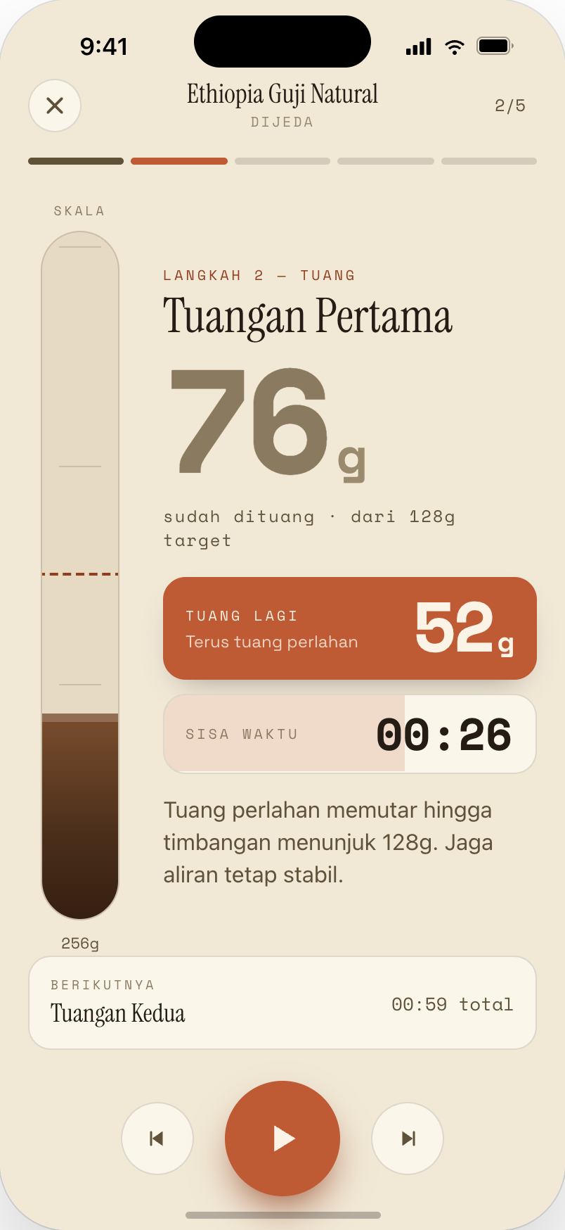 Brew with the timer — Blume